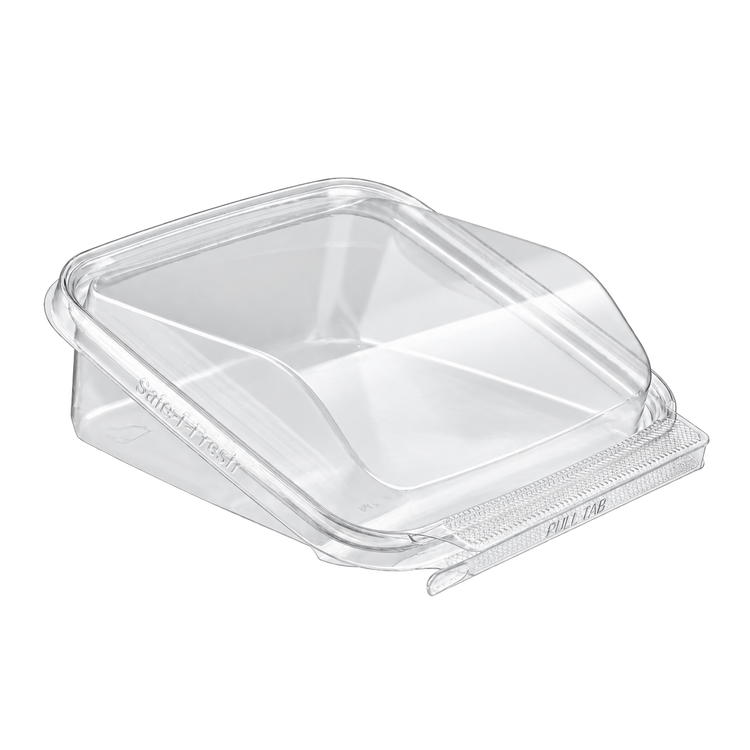 Inline Plastics TSSWR empty clear tamper-evident wrap sandwich container