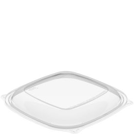 Dart C2464BDL - PresentaBowls Pro Clear Square Lid for 24, 32, 48, and 64 oz. Square Plastic Bowls - Case of 252