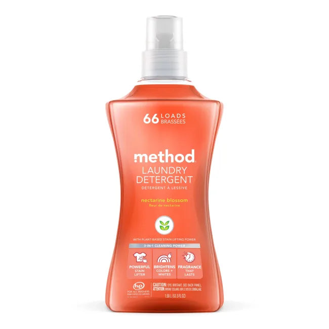 Method Laundry Detergent Nectarine Blossum - Case of 4