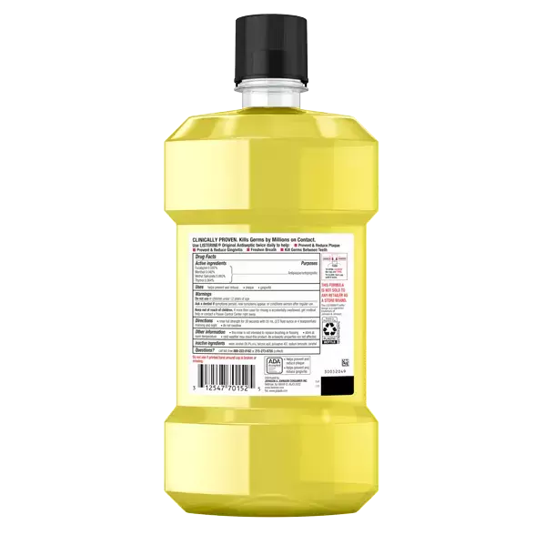Listerine Antiseptic Mouthwash 250mL Original - Case of 6