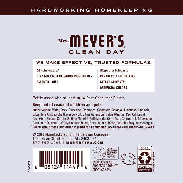 Mrs. Meyers Lavender Multi-Surface Everyday Cleaner