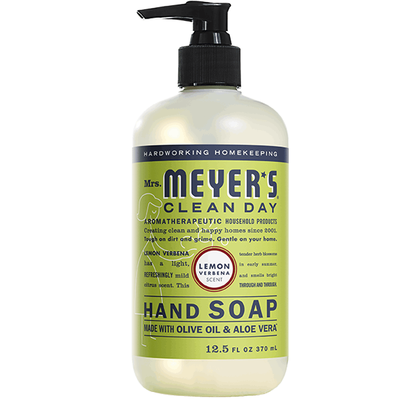 Mrs. Meyers Lemon Verbena Liquid Hand Soap - Case of 6