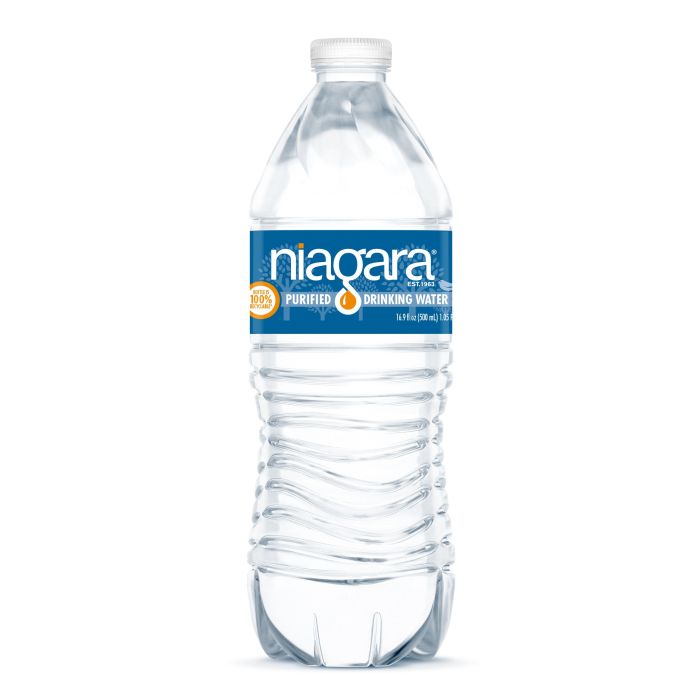 Bottled Water Niagara Purified Drinking 16.9oz 24Pk - Pallet of 84