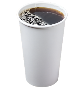 Paper Hot Cup, 16oz, White - Case of 1000
