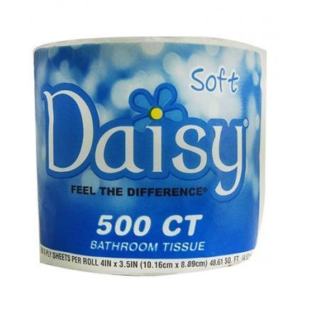 Daisy - 2-Ply Bathroom Tissue, 500 Sheets - Case of 96