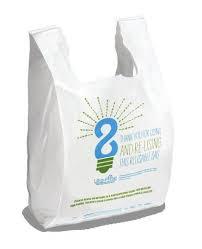 1/6 T-Shirt Bag Ultra-Prime Thank You White 11.5" x 6.5" x 21" 2.25mil - Case of 500 - 1028338