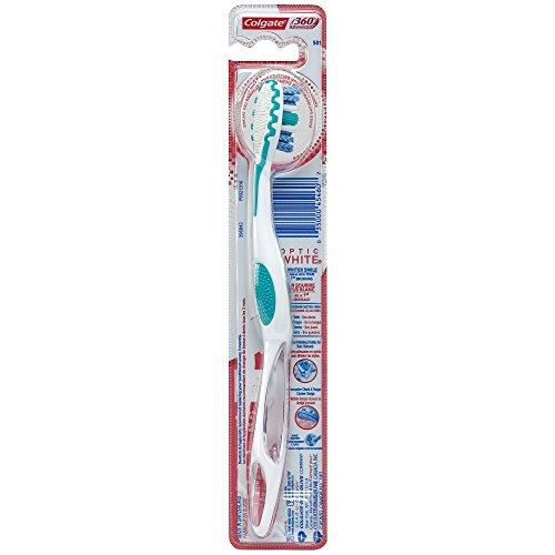 Colgate - 360° Advanced Optic White Toothbrush, Medium - Case of 6