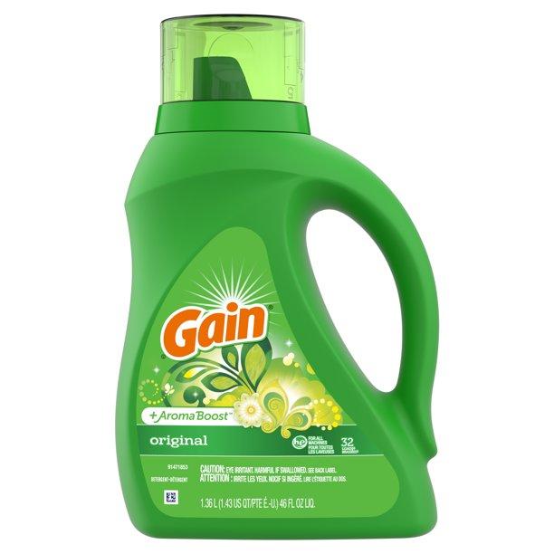 Gain - Liquid Laundry Detergent 46oz, Original - Case of 6