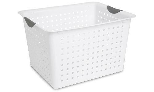 Sterilite 1628 - Deep Ultra™ Basket, White - Case of 6