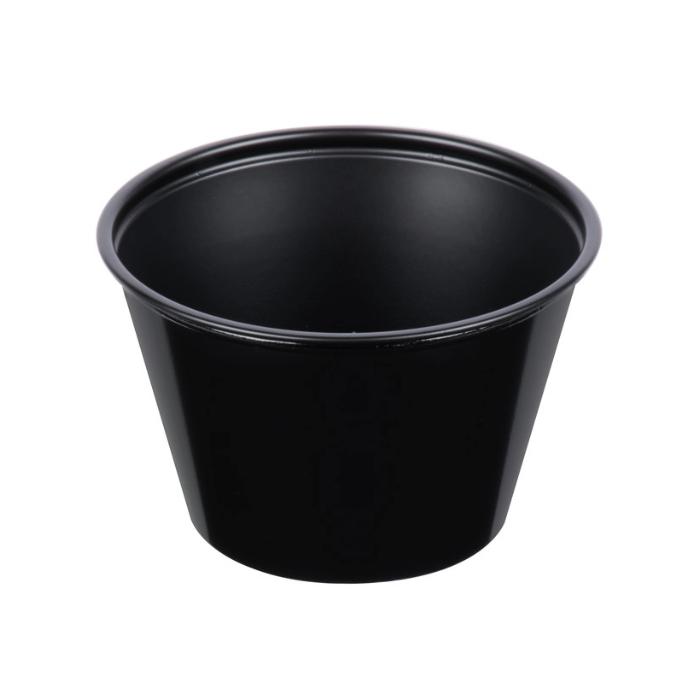 Dart P400BLK - Plastic Portion Cup, 4oz, Black - Case of 2500