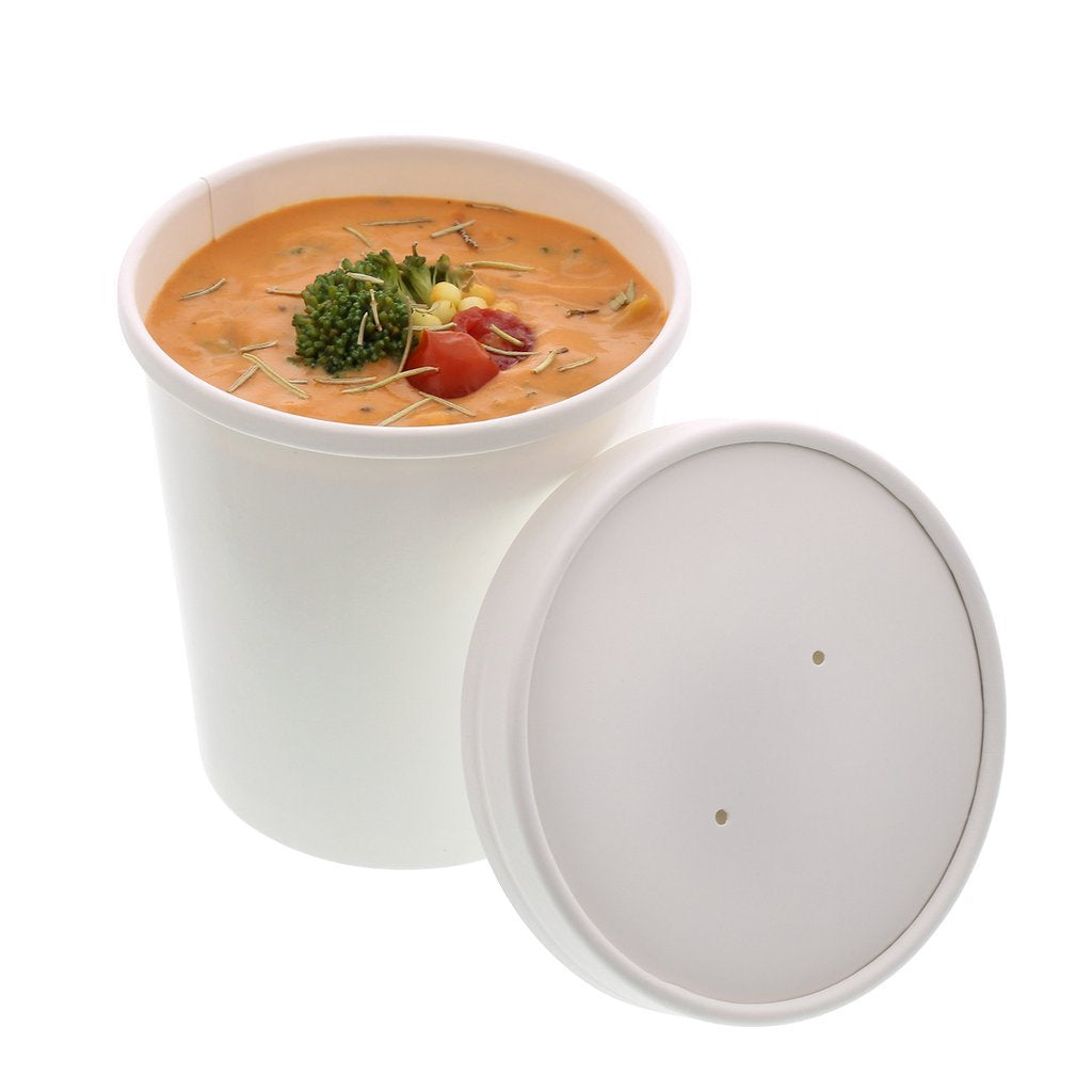 AFS - Soup Container Paper 16oz Combo, White - Case of 250