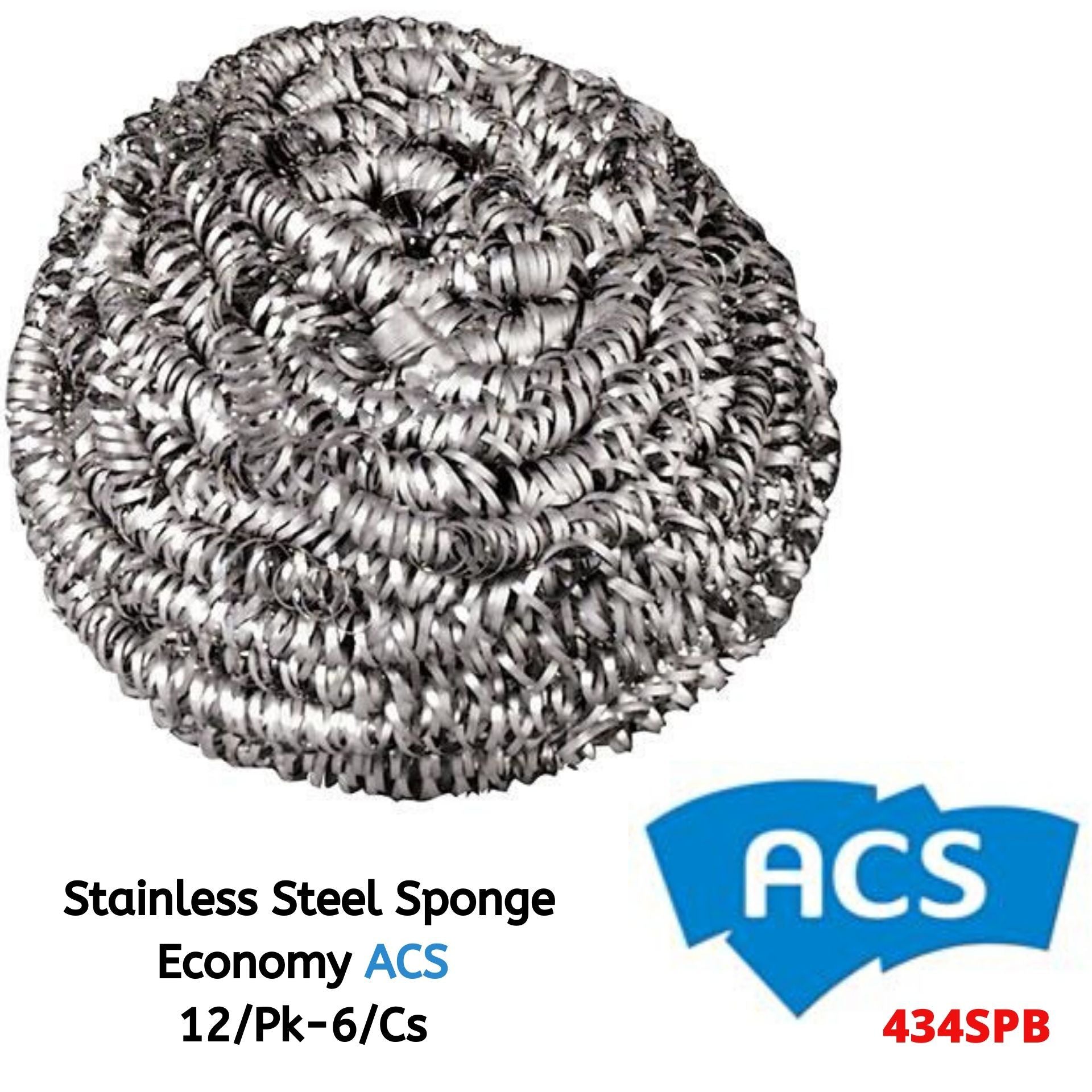 ACS 434SPB - 400 Series Stainless Steel Sponge - Case of 72