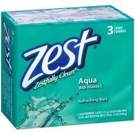 Zest - Aqua Bar Soap, 4oz, 3 Bars - Case of 12