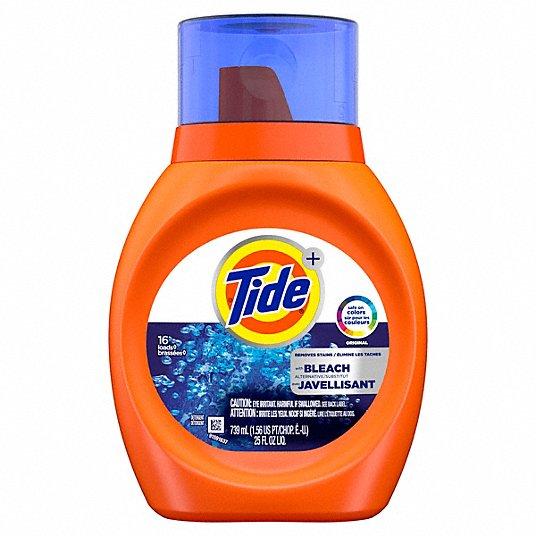 Tide - Bleach Alternative HE Compatible Liquid Laundry Detergent 25oz, Original - Case of 6