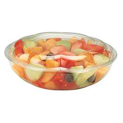 Win Sone - 24 oz. Clear Plastic Salad Bowl with Lid - Case of 150