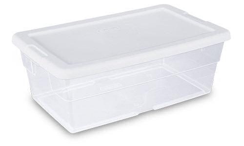 Sterilite 1642 - 6 Qt. Storage Box, White - Case of 12