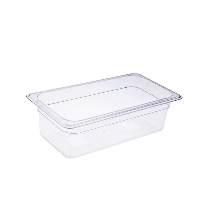 CAC China PCFP-T4 - Polycarbonate Food Pan 1/3-Size 4" Depth