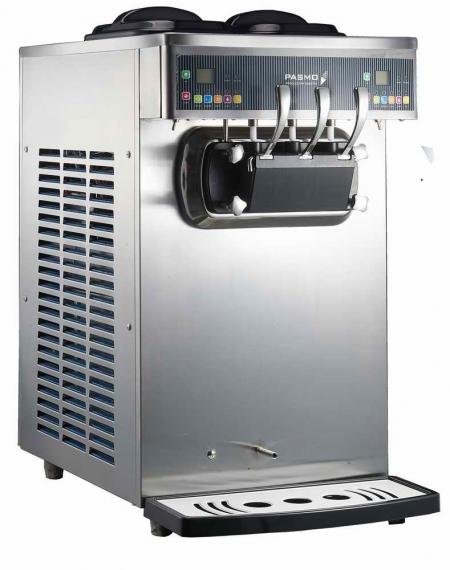 Pasmo S230FAP2 - Pressurized Countertop Two Flavor Soft Serve Machine w/ (2) 10-Qt. Hoppers, Air-Cooled