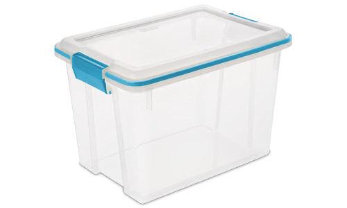 Sterilite 1932 - 20 Qt. Gasket Box, Blue Aquarium - Case of 6