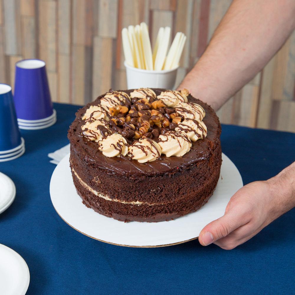 10" White Corrugated Cake Circle - Case of 100