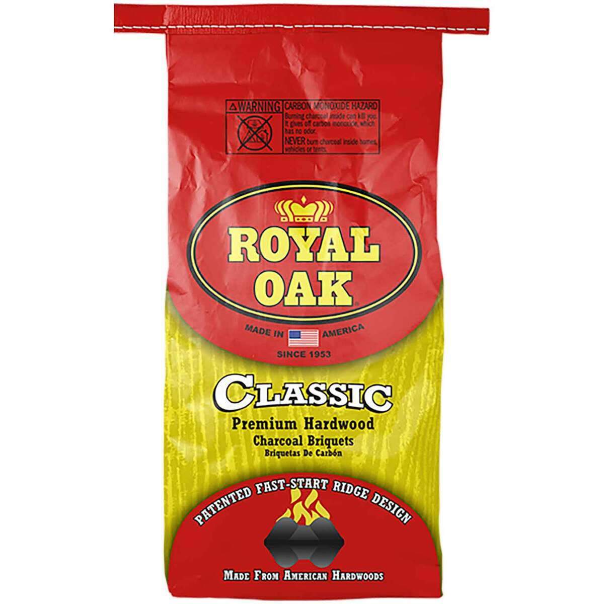 Royal Oak - Classic Premium Hardwood Charcoal Briquets, 7.7 lbs - Case of 6