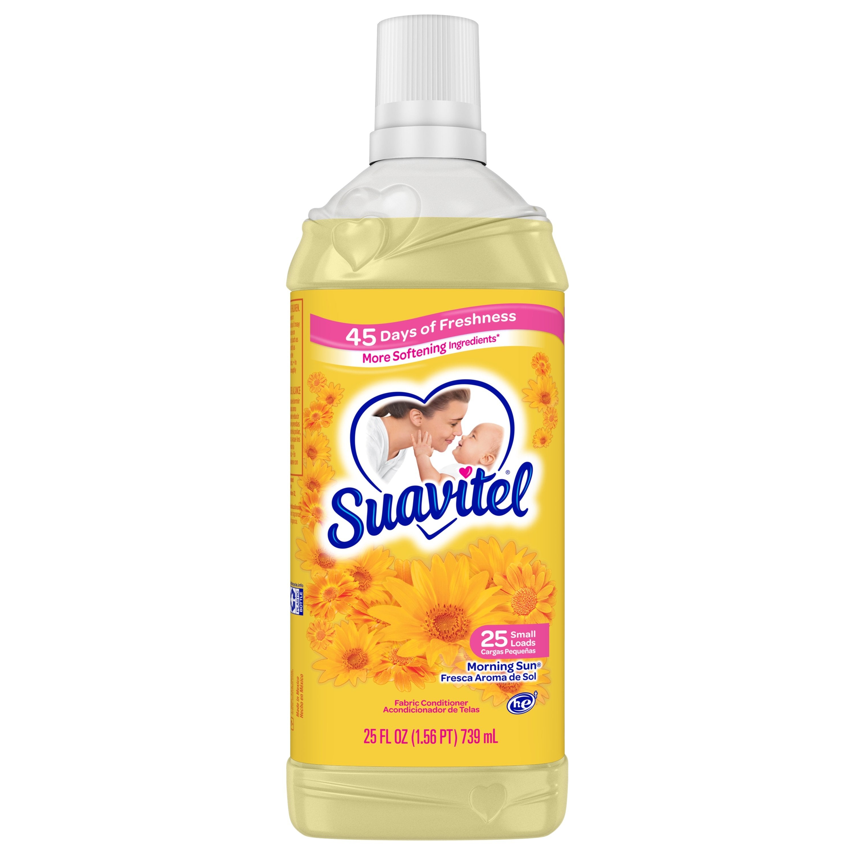 Suavitel - Liquid Fabric Softener 25oz, Morning Sun - Case of 12