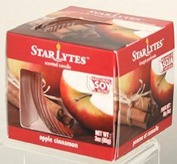 Candle Starlytes 3oz Apple Cinnamon - Case of 12