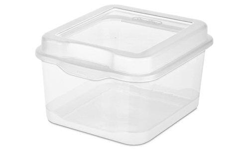 Sterilite 1803 - FlipTop Container, Clear - Case of 12