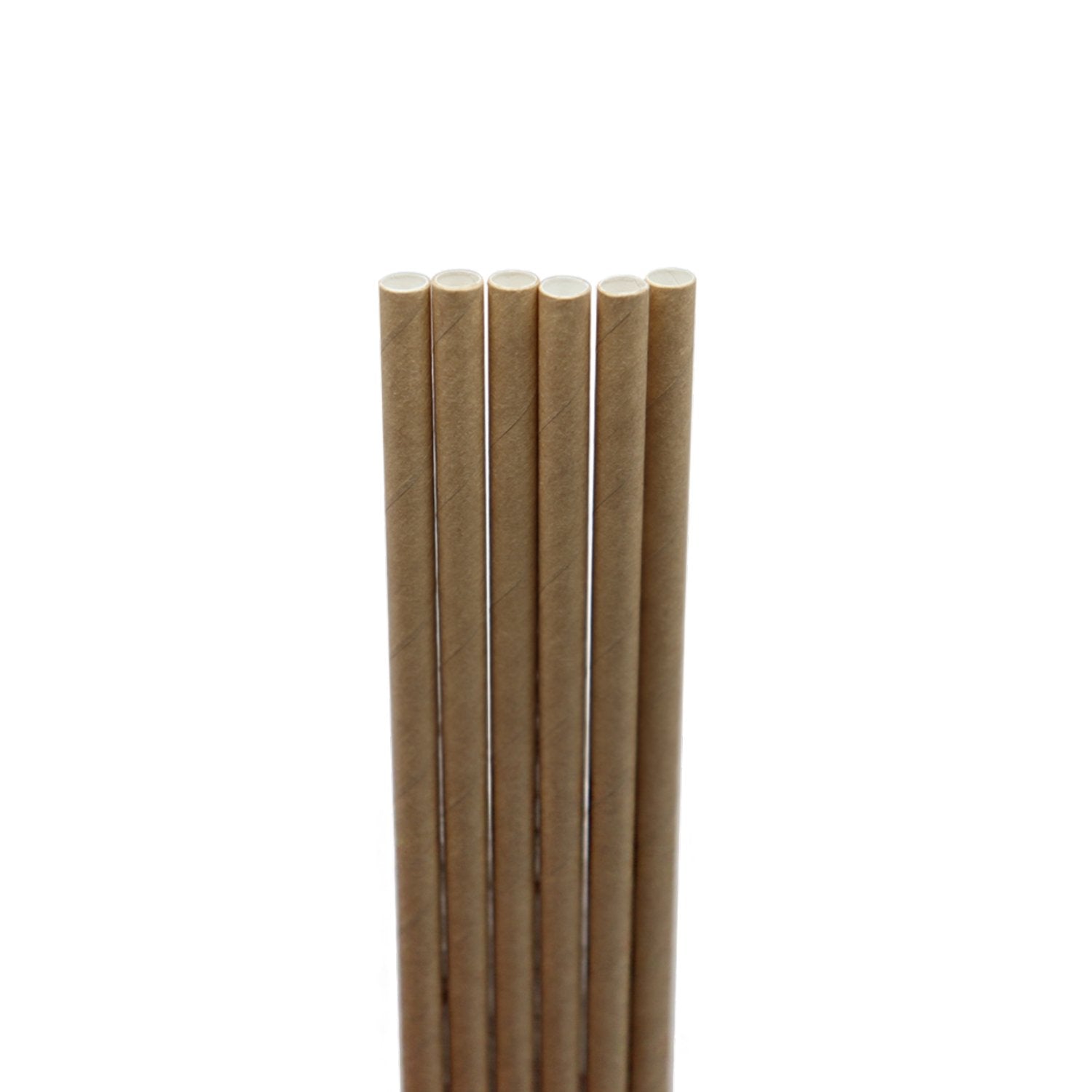 World Centric ST-PA-8-K 8-inch unwrapped kraft paper straw