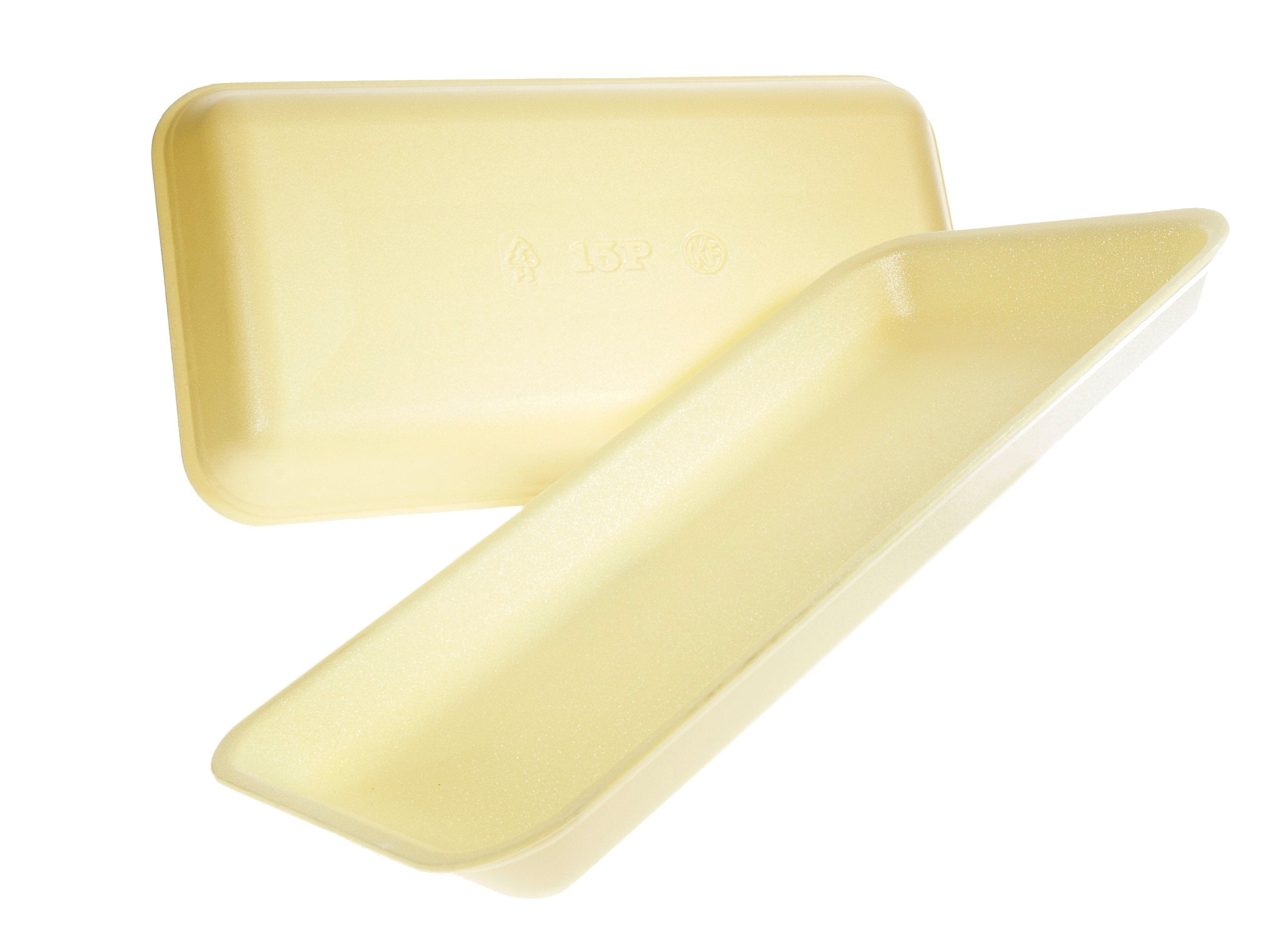 Foam Trays 15P Yellow CKF 7.8" x 15" x 1.3" - Bundle of 250 87919