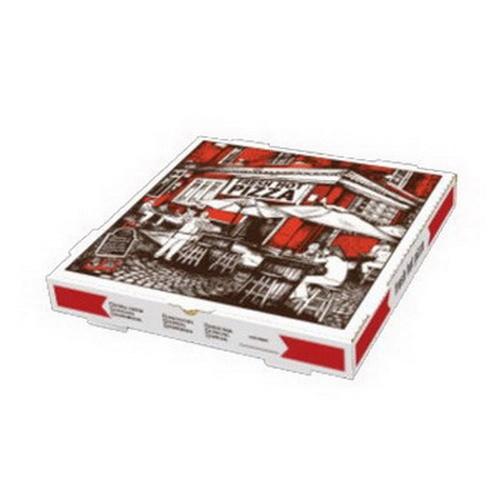 18" x 18" x 2" White Corrugated Pizza Box - Bundle of 50