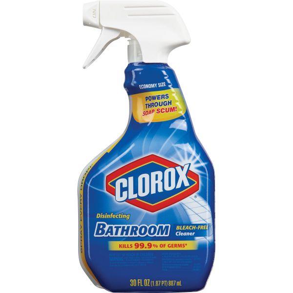 Clorox - Bathroom Cleaner Disinfecting Spray Bleach Free 30oz - Case of 9
