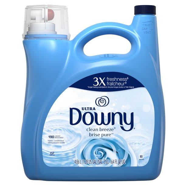Downy - Ultra Liquid Fabric Softener 164oz, Clean Breeze - Case of 4