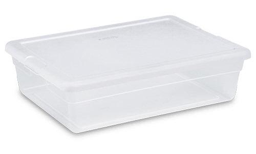 Sterilite 1655 - 28 Qt. Storage Box, White - Case of 10