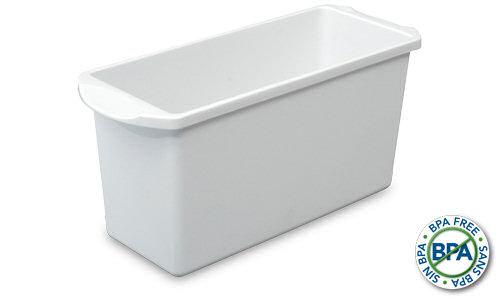 Sterilite 7250 - Ice Cube Bin, White - Case of 6