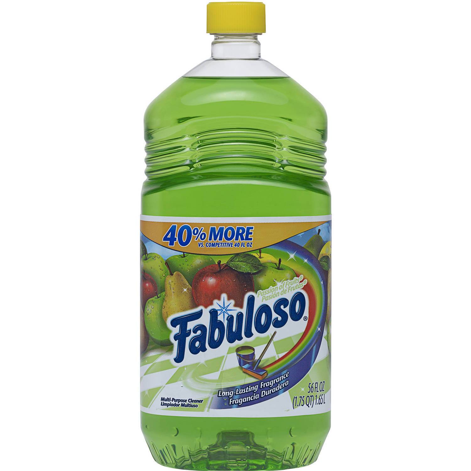 Fabuloso - Multi-Purpose Cleaner, Passion Fruit Scent, 56 Fluid Ounce - Case of 6