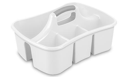 Sterilite 1588 - Divided Ultra™ Caddy, White - Case of 6