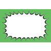 Bollin Label PC3010G - 7.5" x 5.5" Green Starburst Sign - Pack of 100