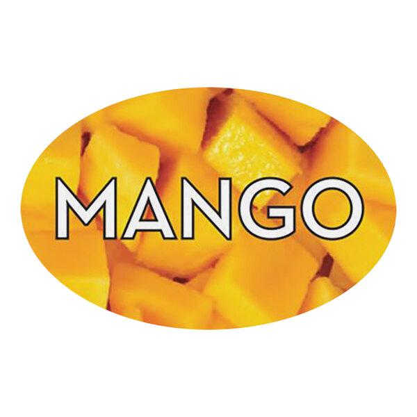 Mango 1.25 x 2 Oval - 500 per roll