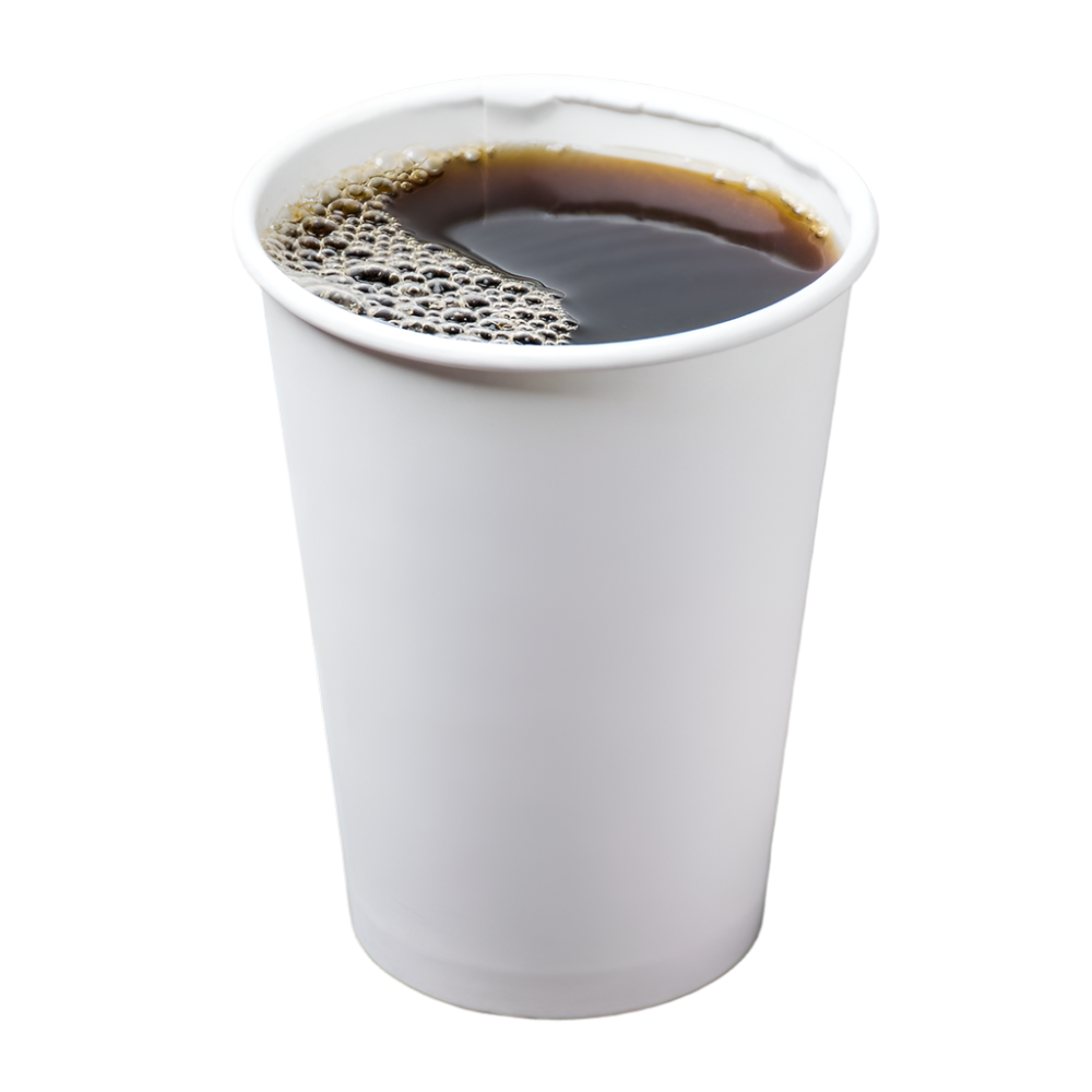 Paper Hot Cup, 12oz, White - Case of 1000