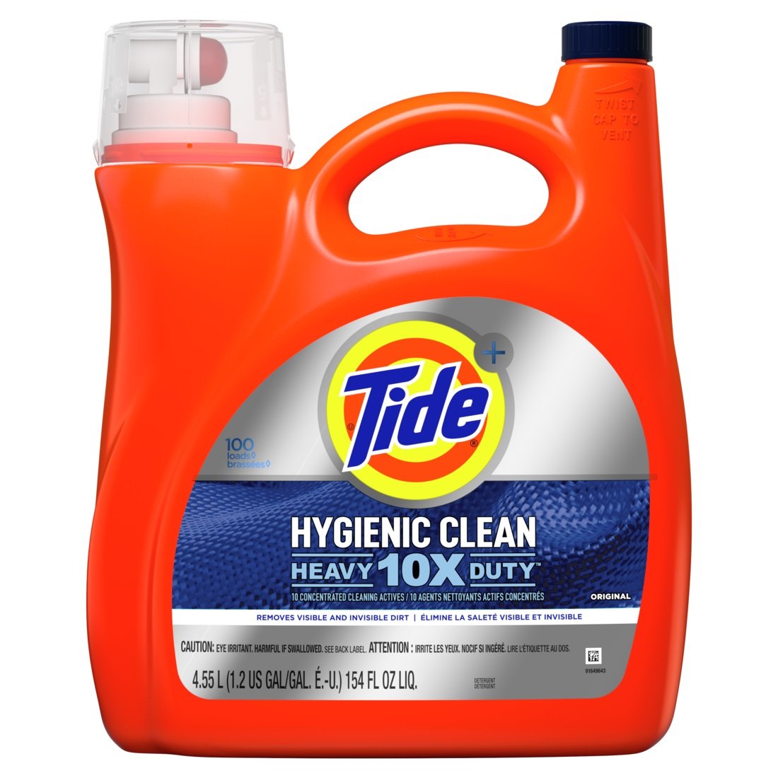 Tide - Heavy Duty Liquid Laundry Detergent 154oz, Original - Case of 4