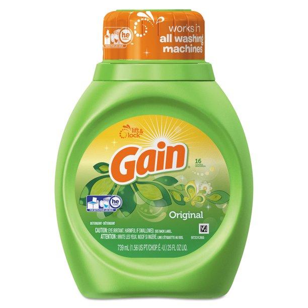 Gain - Liquid Laundry Detergent 25oz, Original - Case of 6