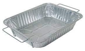 Durable Packaging - Half-Size Aluminum Steam Table Pan w/ Handles - Case of 50