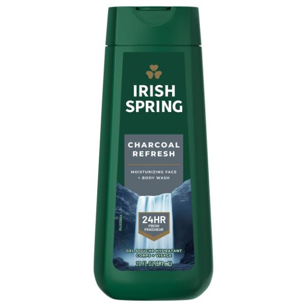 Body Wash Gel Irish Spring Charcoal Refresh 20oz - Case of 4 61016748