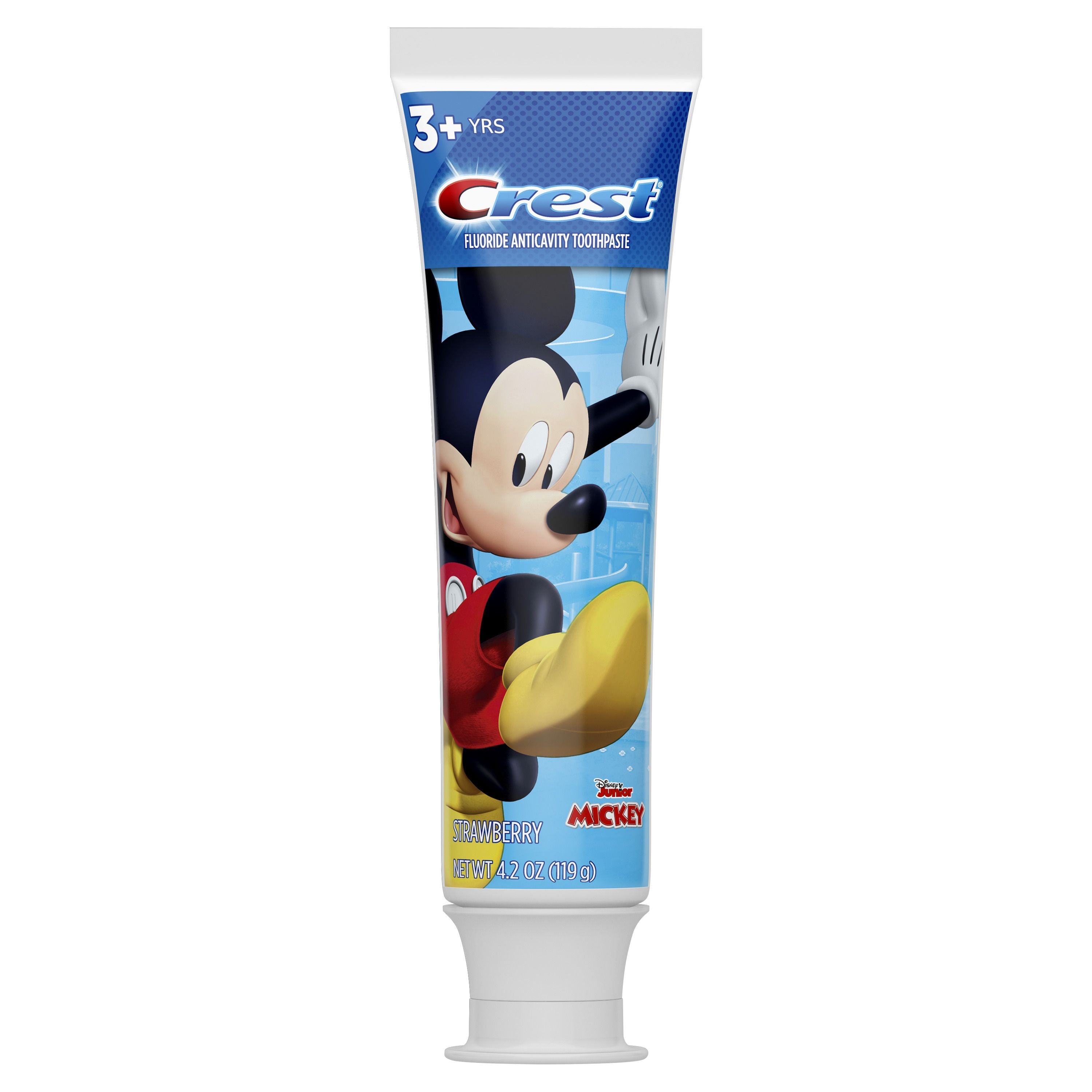 Crest - Kid's Cavity Protection Toothpaste Featuring Disney Junior Mickey Mouse, Ages 3+, Strawberry, 4.2oz - Case of 6