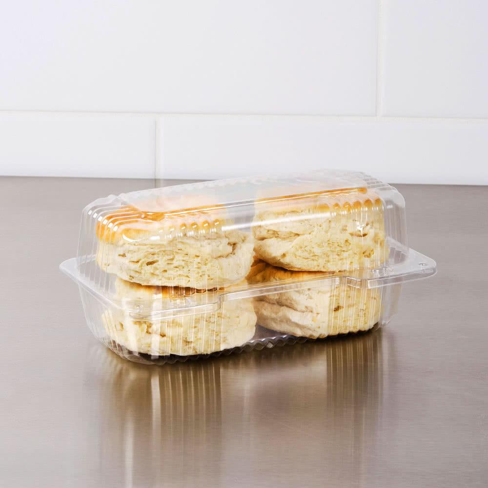 Loaf Container Oblong Clear Plastic Small - Case of 250 - 502257