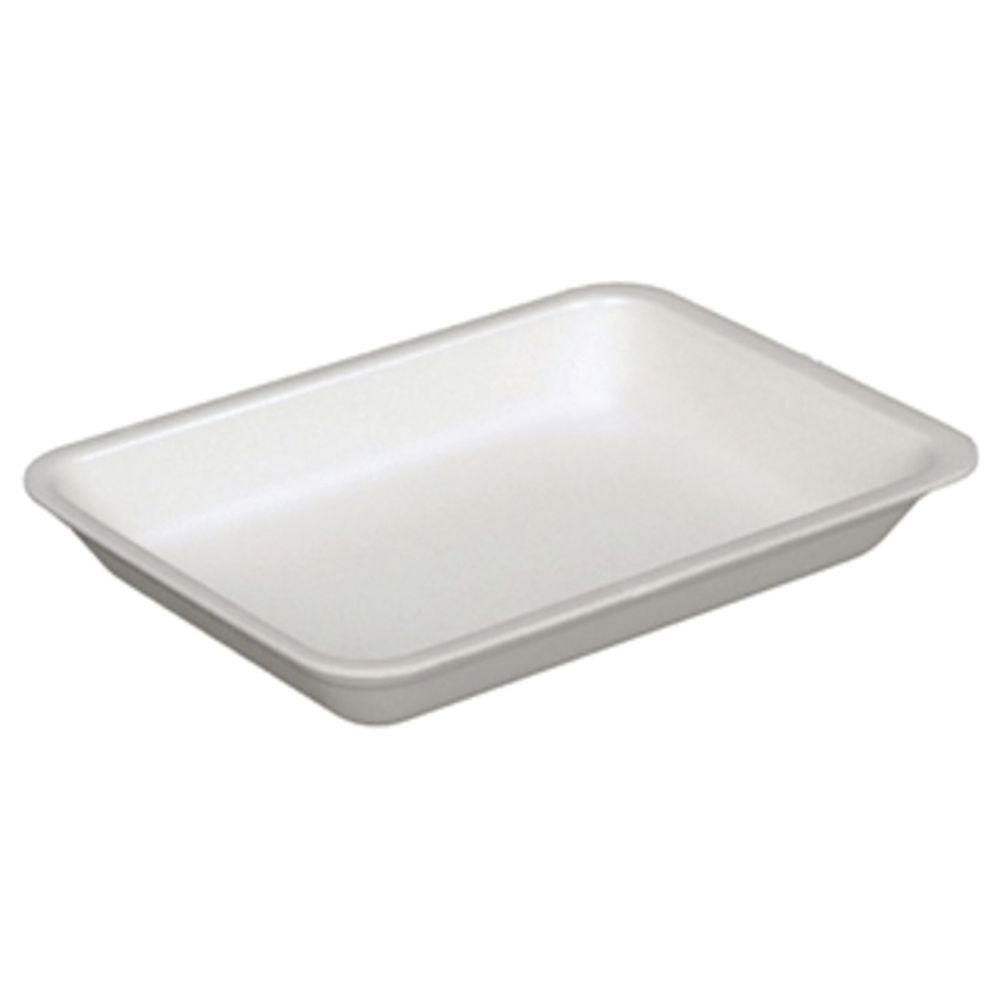 Foam Trays (3p) White - Plastifar - 2 Bundles of 200 - 12460