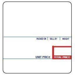 Heartland Labels - Scale Label 1477 for CAS LP-1000, UPC, Ingredient, 500 per Roll - Case of 12
