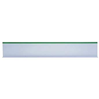 Hubert 94414 -  Jet Plastics T Shape White Acrylic with Green Trim Divider - 18" x 3.25"