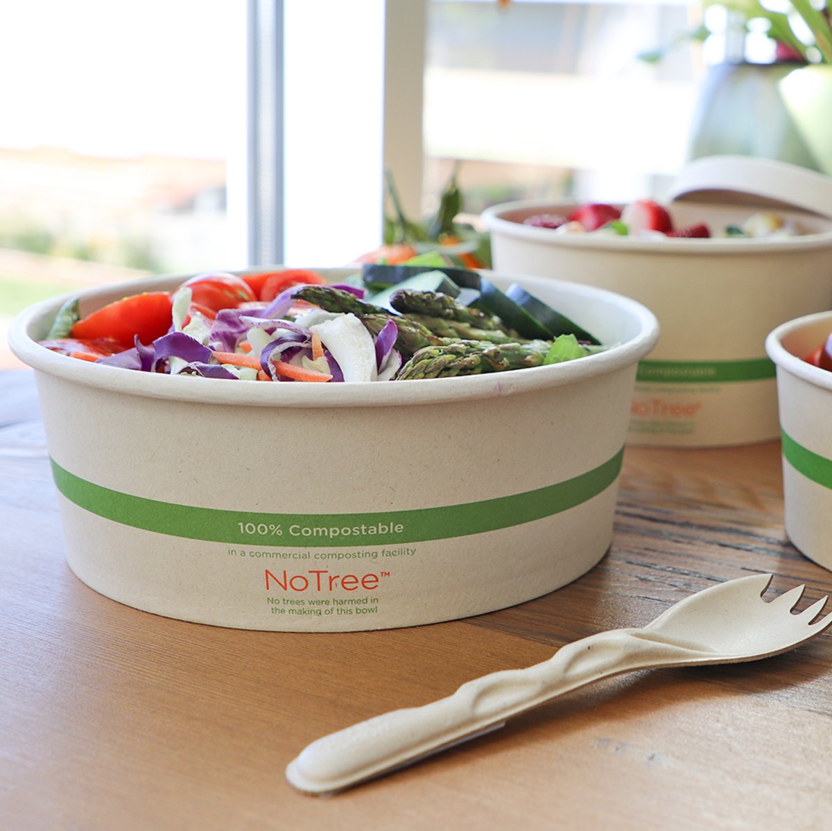 42 oz NoTree Paper Bowl, Wide - Case of 300